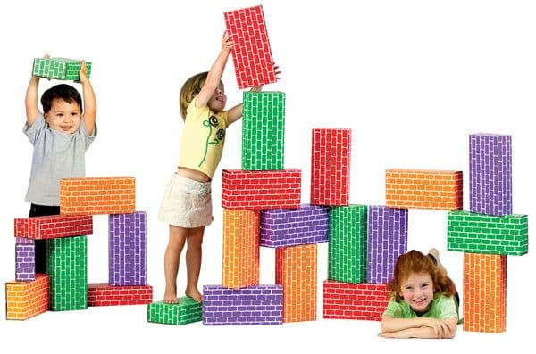 24 piece Giant Rainbow Block set