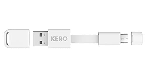Kero Nomad Micro USB to USB 2.0 Key Ring Cable - White