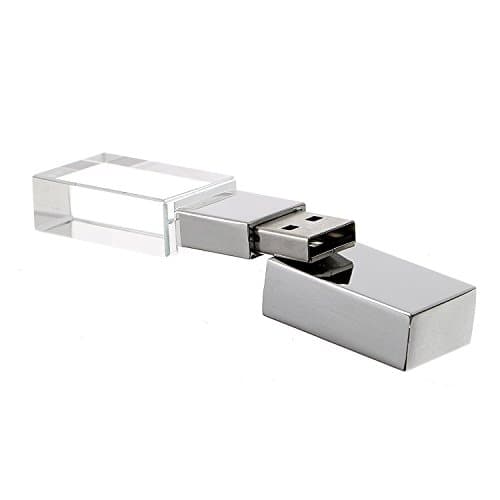 USB 2.0 8GB Memory Stick USB Flash Drive Flash Memory Drive USB Transparent Waterproof LED Flash Pen Drive