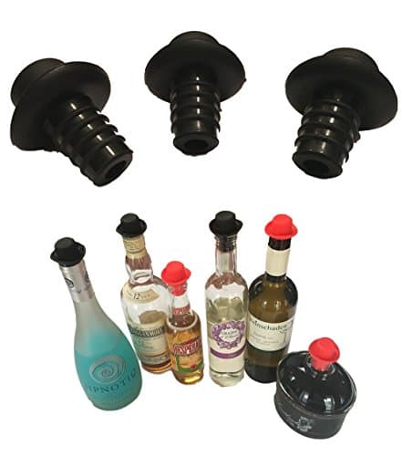 Promostrex Plug Universal – Better Than Silicone Bottle Stopper Replacement stopper – Shatterproof Wine Beer Champagne Juice Wine Bottle Alcohol Bottles etc – Wine Stopper – Pack of 3 or Set of 8