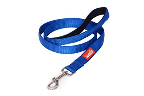 Ruff Ruff 2 YEAR GUARANTEE Premier Luxury Padded Handle Durable Pet Dog Lead Leash (Admiral Blue 120cm/4ft x 25mm)