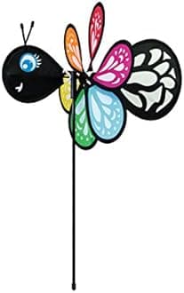 In the Breeze Baby Bug Butterfly Wind Spinner - Silk Screened Details - Fun Spinner for your Flower Pot's, Garden and Yard