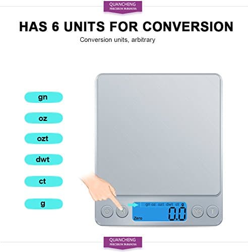 2000g/0.1g Digital Food Scale, Multifunction Accuracy Electronic Kitchen Scale for Baking Kitchen Cooking