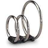 Triple Loop Metal Cock Ring