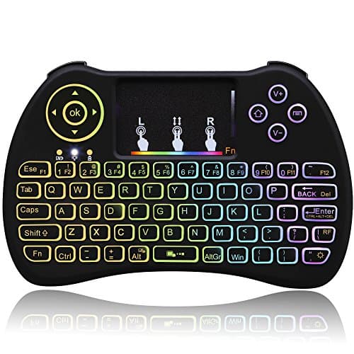 Mini Wireless Keyboard 2.4Ghz Backlight Remote Control with Keyboard Touchpad Mouse Combo for Google Android Smart TV Raspberry Pi 3 Xbox 360 HTPC IPTV