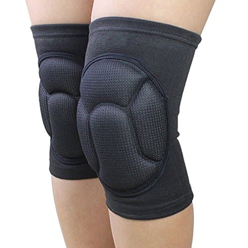Knee Pads, Fuline (1Pair) Thick Sponge Collision Avoidance Kneeling Kneepad Brace Work Dancing Climbing Outdoor Sports Riding (Black)