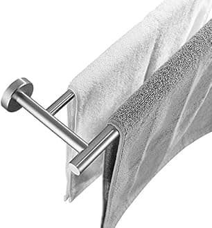 JQKDouble Bath Towel Bar, 30 Inch Stainless Steel Towel Rack Bathroom, Towel Holder Brushed Finished Wall Mount