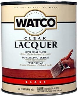 Rust-Oleum 63041 Watco Lacquer Finish, Quart, Clear Gloss