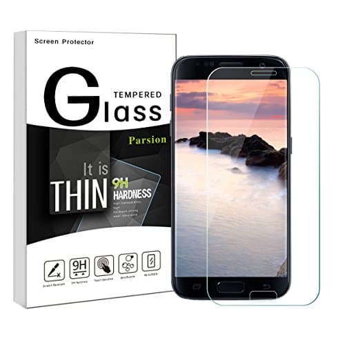 Galaxy S7 Screen Protector, Qianulk Tempered Glass Screen Protector for Samsung Galaxy S7, Galaxy s7 Anti-Scratch Protection Film, s7 Screen Cover (Clear)