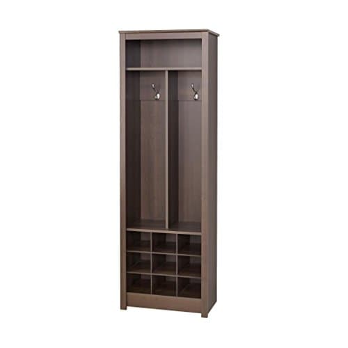 Wildon Home 13 Inch Durable Versatile Deep Space-saving Entryway Organizer with Shoe Storage and Rich Espresso Finish