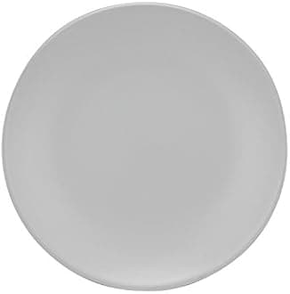 10 Strawberry Street Wazee Matte 8.25" Coupe Salad Plate, Set of 6, White