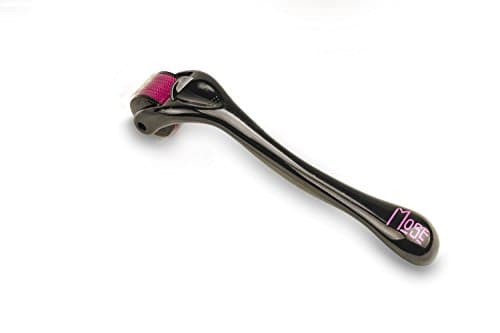 Derma Roller Kit 0.5 mm 540 Titanium Micro Needle Tool for Collagen Induction Therapy, Wrinkles, Hyperpigmentation, Pores, Scars, and Hair Loss - Includes Free Case with Sticker of Needle Size