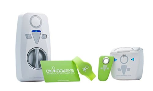 OKIDOKEYS Trend ACCESS-PACK Bluetooth 4.0 Smart-Lock System Compatible with Smartphones, Cell Phones, and RFID Tags
