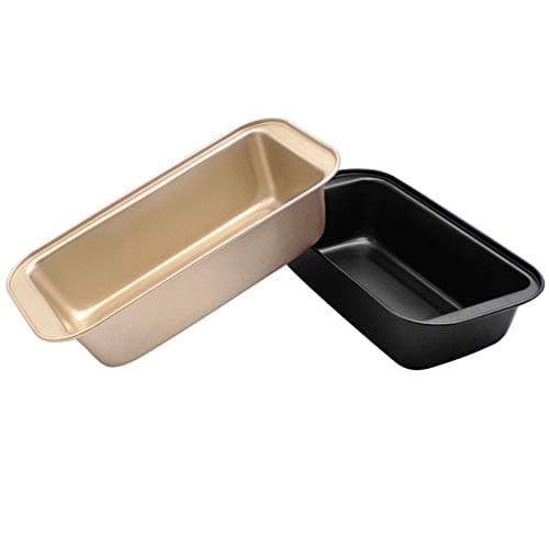 2Pcs Bread Loaf Pan Rectangular Baking Mold Carbon Steel Bread Toast Tins Clay Box Non-Stick Home Baking Supplies（10.03…