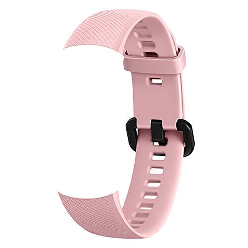 dulawei3 Replacement Multiple Colors Soft Silicone Smart Watch Strap Bracelet Fashion Wristbands for Huawei Honor Band 4 Rose Red