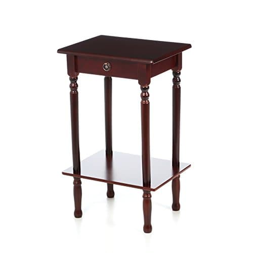 Versatile Traditional Rectangular End Telephone/Plant Stand in Mahogany
