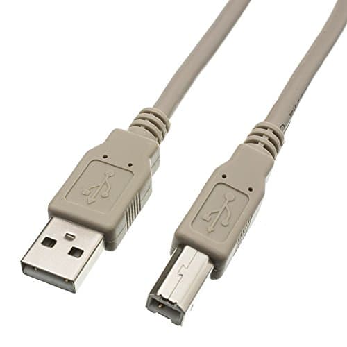 USB 2.0 Printer/Device Cable, Type A Male to Type B Male, 1 foot - Durable Micro Sync Extension Scanner M/F Connector Braided Mobile Charging Wire