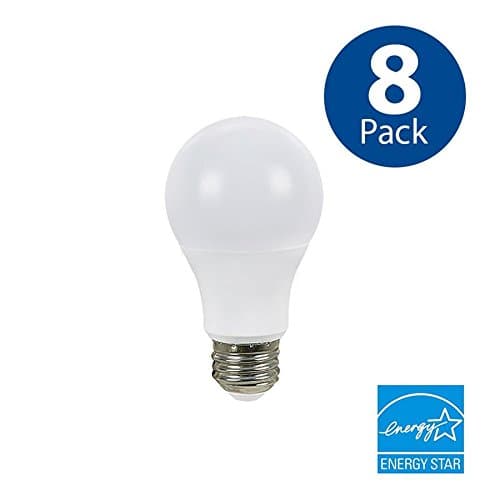 Pro 8-Pack 60W Equivalent Dimmable Daylight A19 LED Light Bulbs