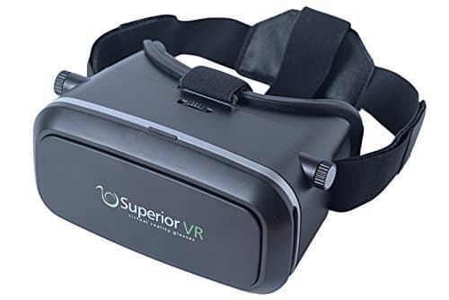 Superior VR Glasses / Virtual Reality Glasses / VR Device with Bluetooth Remote Control for 3D Videos Movies Games for iPhone Samsung Google etc. - Perfect Virtual Reality Goggles VR Headset for Gift!