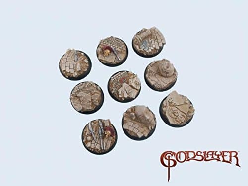 Micro Art Studio Halodyne Bases, Wide Lip Round 30mm (5)