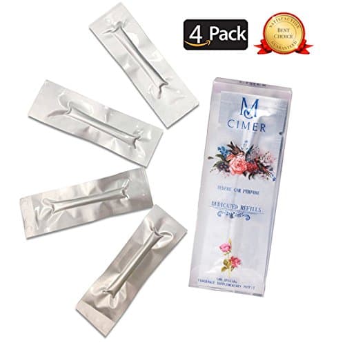 4 Pack Car Air Diffuser Sponges,Car Aromatherapy Essential Oil Diffuser Replacement Sticks, No Scent