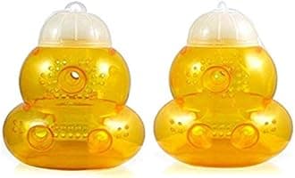 Aspectek HR197 Plastic Gourd for Yellowjackets, 2 Pack, Yellow
