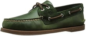 Sperry Top-Sider Men's A/O 2 Eye Cyclone Boat Shoe, Olive, 10 M US