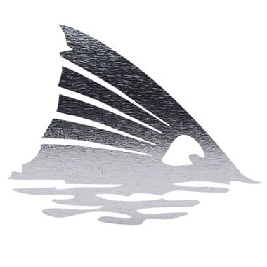 Reflective Metallic Foil Redfish Tail Sticker