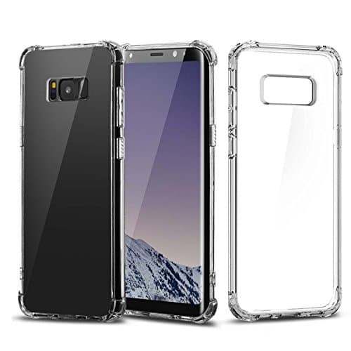 mowinifa816 Galaxy S8 Plus Case Clear, Ultra Thin Clear Soft TPU, Four Corners Thicken Shockproof, Non-Slip, Protect Cover for Galaxy S8 Plus [Support Wireless Charging]