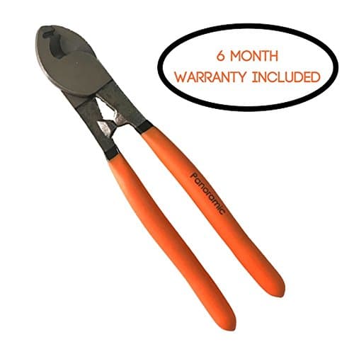 Cable Cutter: 9.5 inch, High Leverage, Ergonomic, Electrical Use