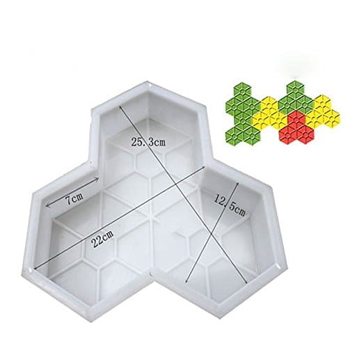 Maple Leaf SHape Garden Decoration Path Concrete Plastic Brick Mold Paving Pavement Walkway Stone Pavement Mold For Making Pathways Ornaments