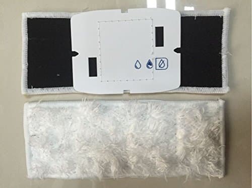 CIMC LLC Replacement 2 Pack Washable Reusable Black White Dry Mopping Pads For iRobot Braava Jet 240 Straight Line Unilateral Dry Trailer