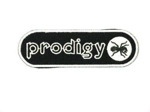 THE PRODIGY Logo Embroider Iron On Patch Approx: 3.8"/9.7cm x Approx: 1.1"/3cm By MNC Shop