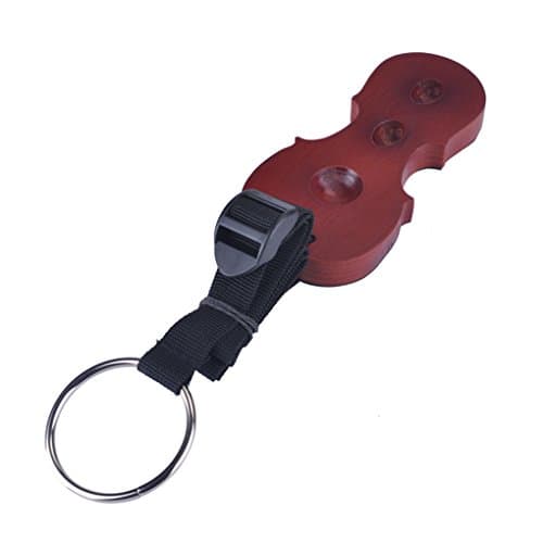 Cello Stopper-Solid Oak Wood Cello Anchor End-pin Rest with Anti-Slip Mat Pad Strap Adjustable (red wood color)