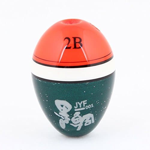 1 x 1.4 "Como"/Orange / Red / White, Oval plastic Bobber Floating for fishing