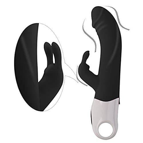 Safe Soft Material Rechargeable Waterproof Powerful Multiple Speed Modes Vibration Toys Black S19