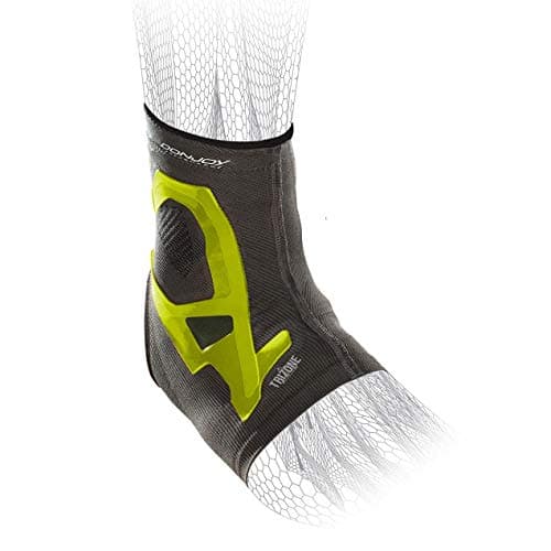 DonJoy Performance Trizone Ankle Compression Sleeve – Low-Profile Brace, Fits in Cleats or Any Shoe, Best for Running, Soccer, Tennis, Baseball, Softball, Ankle Support, Sprains, Rolled Ankles