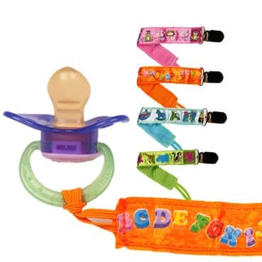 Petite Creations Pink Dummy/Soother/Pacifier Holder No Throw Tether Chain