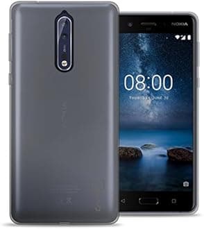 Nokia 8 Case, CoverON [FlexGuard Series] Slim Soft Flexible TPU Rubber Phone Cover Case for Nokia 8 - Clear
