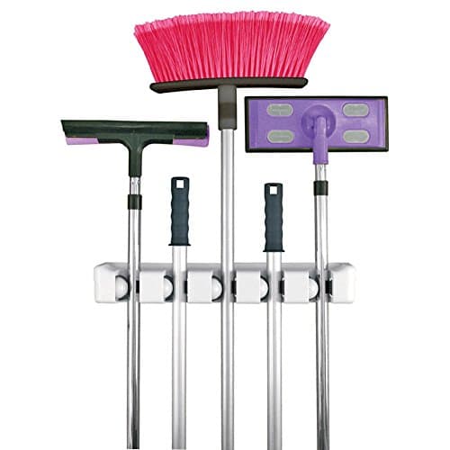 MAIKEHIGH Kitchen Multi-purpose Broom MOP Holder Wall Mounted Support Organizer Storage Hanger Rack Tool