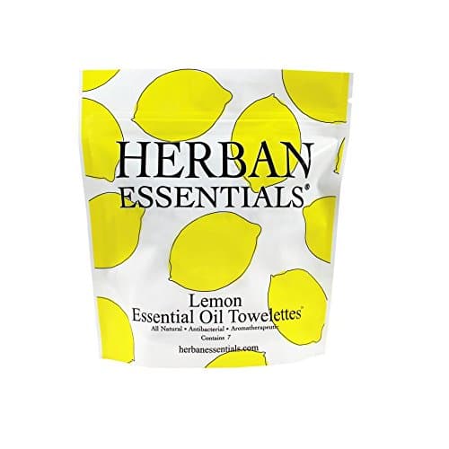 Herban Essentials Mini Towelettes (Lemon)