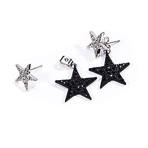 Star Earrings Drop Dangle Earrings Anchilly Eardrops studs Crystal Pave Piercing Earrings
