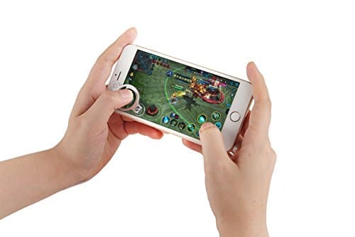 ZONYOR Mini Mobile Game Touch Screen Joystick Game Controller, For Iphone/IPad/ Samsung/HUAWEI, All Touch-Screen Smart Phones and Tablet PC-Silver
