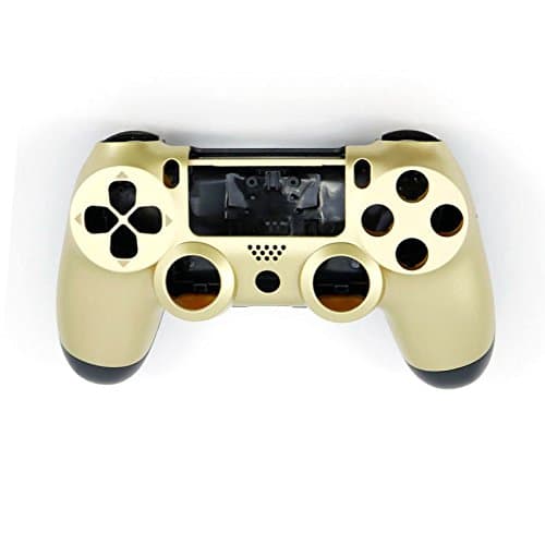Front+Back Shell Housing Case Cover Protector for Sony PlayStation 4 PS4 Old Version JDM 011 JDS 011 JDS 001 Gaming Controller Shell Gold