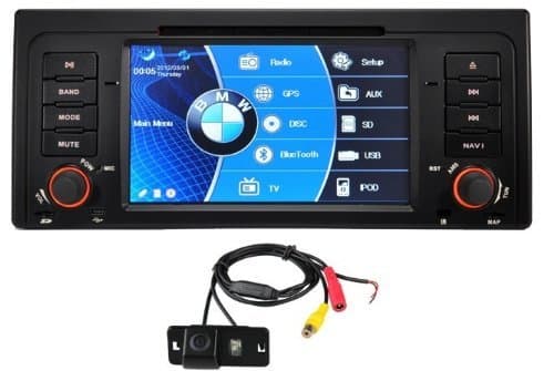 7" Touch screen Multifunction Stereo For BMW E39 E53 5 Series M5 X5 X5 M DVD GPS Navigation Canbus Steering Control Bluetooth Stream USB Sd Card Comes with Rear View Camera !!! Easy Installation. Supports Premium Audio System Including Harman Kardon. Free Map for Usa Canada Mexico (Optional Europe and Asia and Other Countries Map)