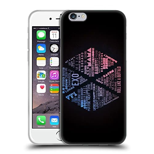GOODNISHA for iphone 6s plus iphone 6 plus case cover Clear Back Case Exo Logo