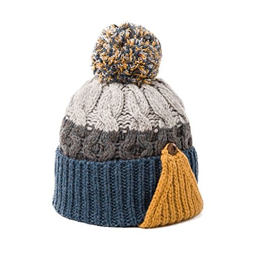 Winter wool hat/Knits and wool-hat/Thick warm ear muffs headgear and wool and velvet hat-B One Size