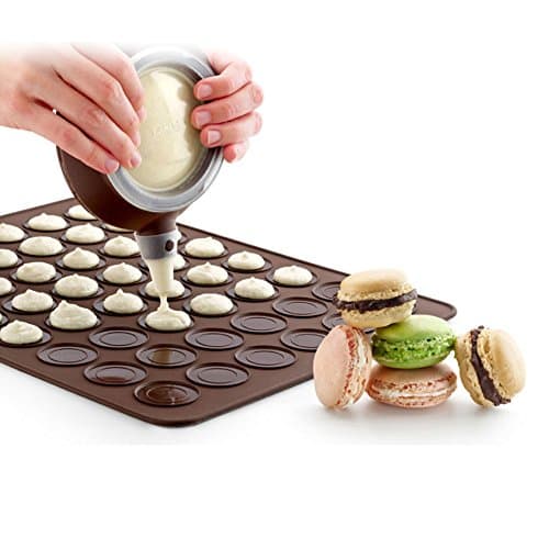 Macaron Silicone Mat Pads Baking Sheet Pan Tray Cake Bread Chocolate Cookie Pudding Mold Making Silica Cook Kitchen DIY Appliances Microwave Toaster Oven Soft brown (Brown)