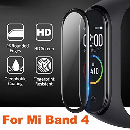 ValueActive Full Coverage Anti Bubble Front Screen Scratch Guard Protector Compatible with Xiaomi Mi Band 4 2019