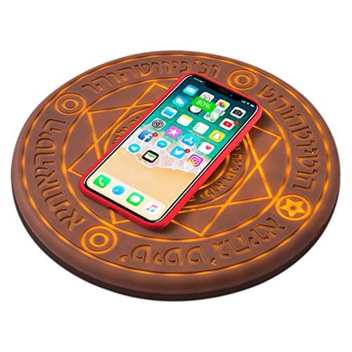 YAOGONG Magic Array Wireless Charger 10w Ultra-Thin Qi Certified Fast Compatible Canvas Wireless Charging Pad for Samsung Galaxy S9/S9 Plus/Note8/S8/S8 Plus/S7, iPhone X, iPhone 8/8 Plus …